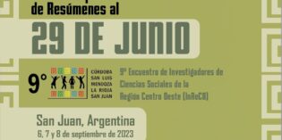 (Español) 9° Encuentro de Investigadores en Ciencias Sociales de la Región Centro Oeste