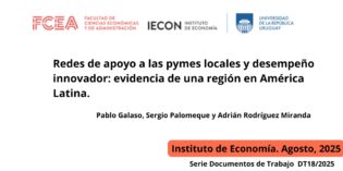 Nuevo documento del Instituto de Economía